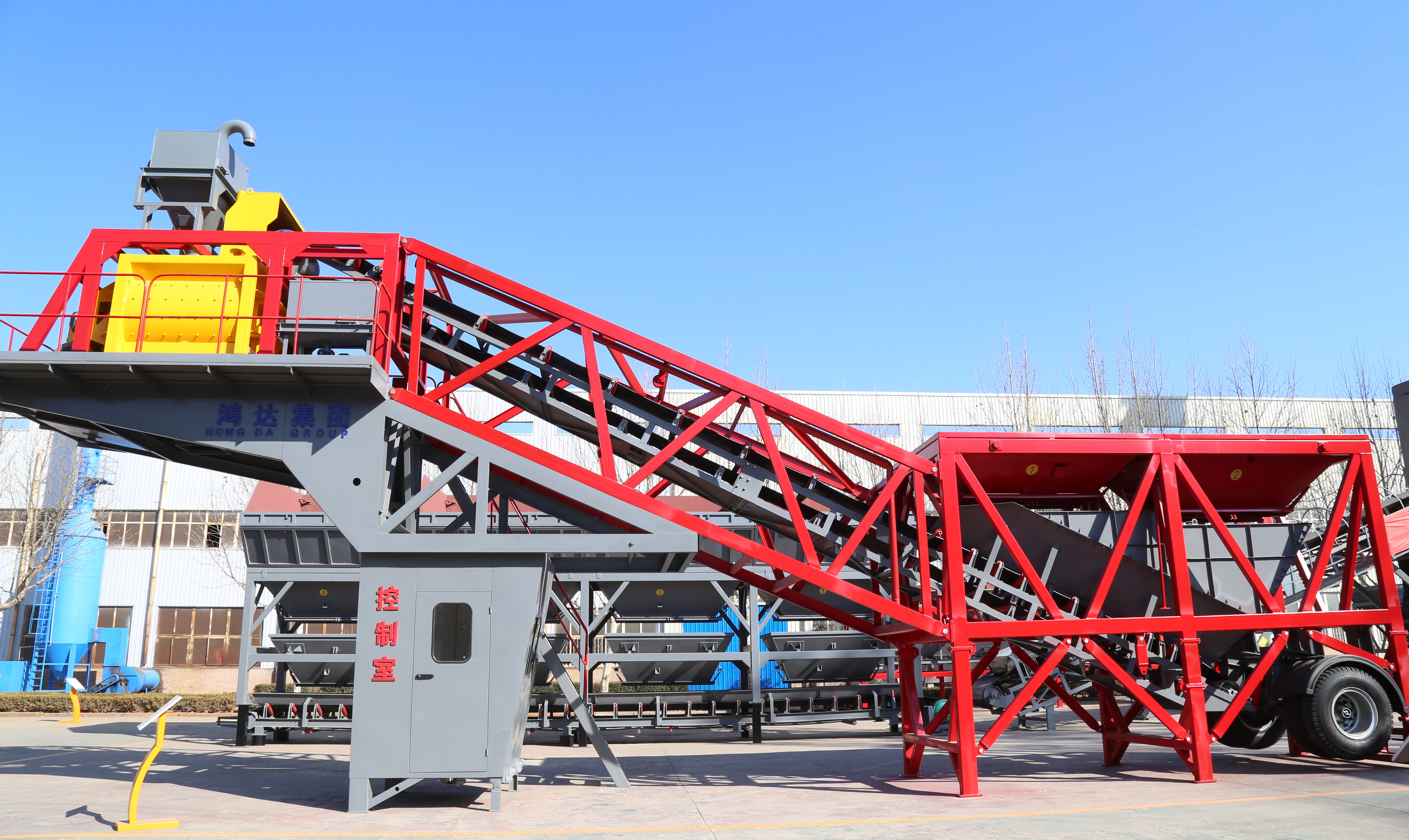 YHZS50/60移動式商品混凝土攪拌站